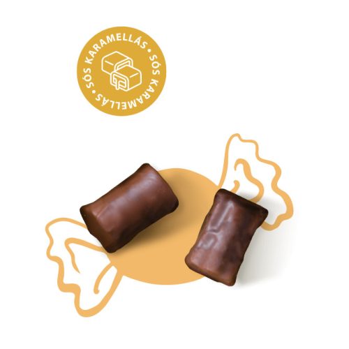 Szaloncukor kókuszcukorral és inulinnal - Sós karamellás